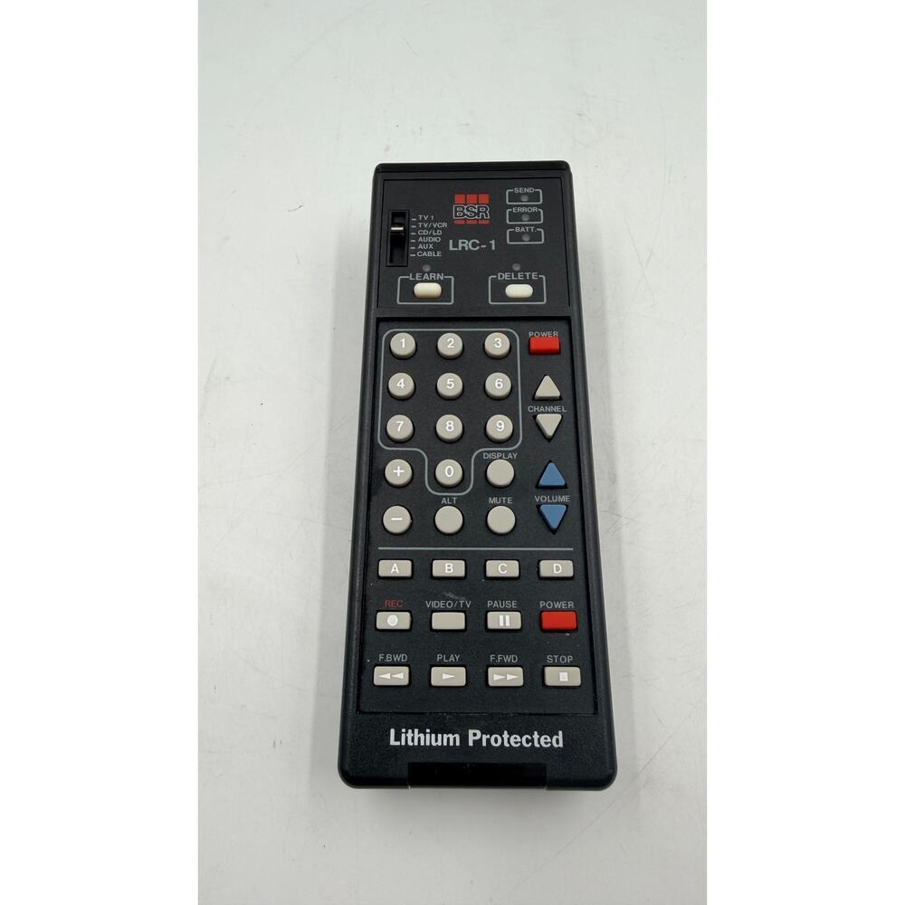 BSR Model LRC-1 Universal Learning Remote Control 6V-DC Working
